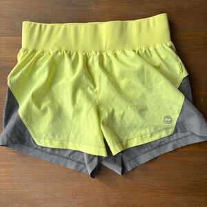 Nautica Women's Athletic Shorts in Yellow and Gray